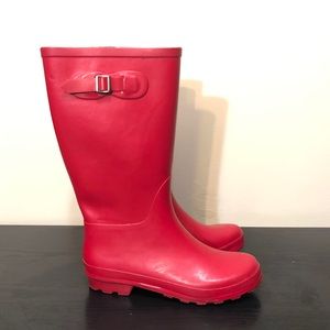 ☔️Red Rubber Rain Boots☔️